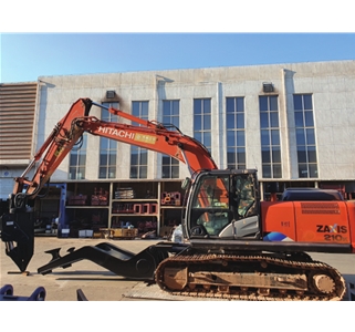 Desmontaje hidráulico y cizallamiento de accesorios de excavadora